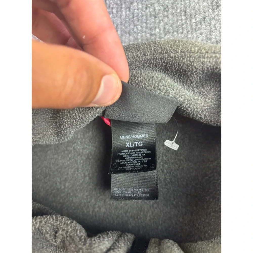 The North Face Denali Fleece‎ Jacket Mens XL Gray Black Full Zip Outdoor Coat